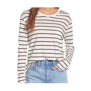 NWOT BP Striped Long Sleeve T-Shirt With Pocket